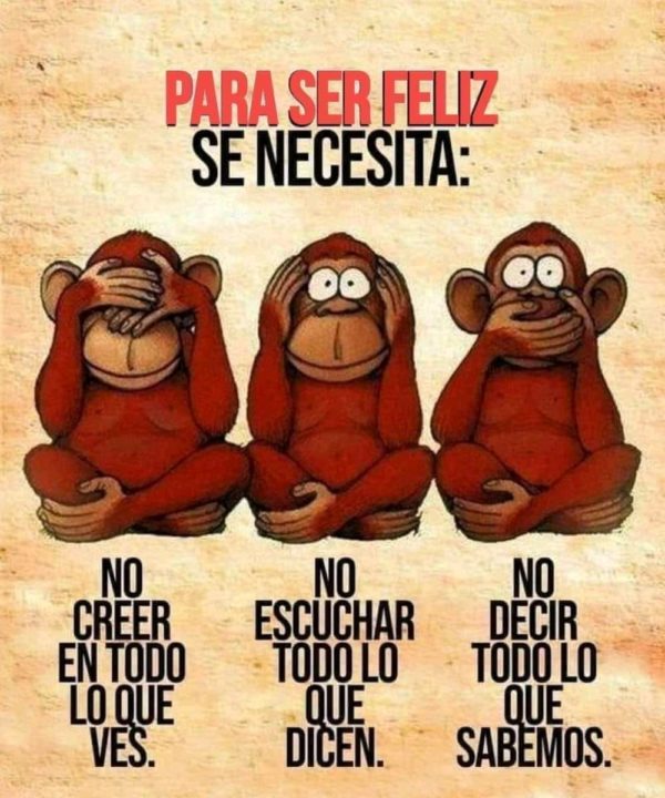 Para ser feliz se necesita